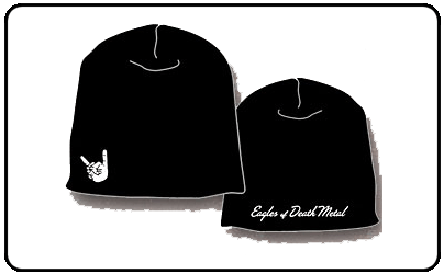 Eagles Of Death Metal - Black With White Logo Print (Front & Black)