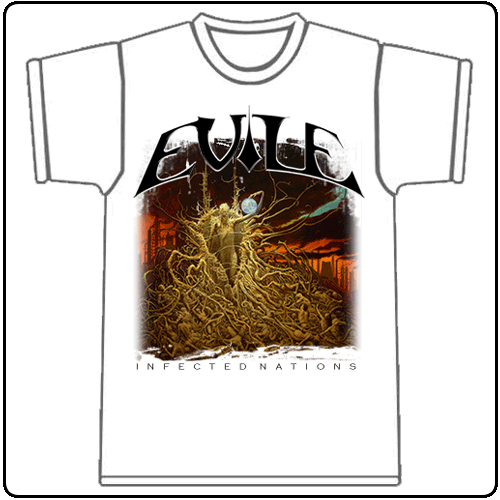 Evile - Infected Nations (White)