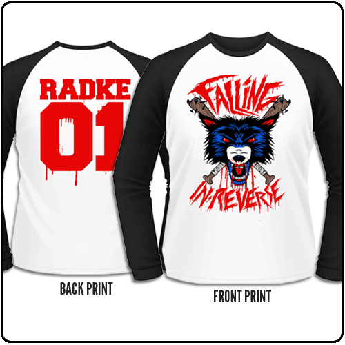 Falling In Reverse - Wolf 2 - Baseball Shirt