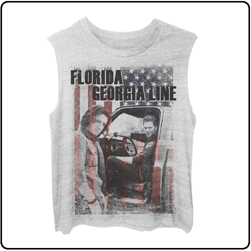 Florida Georgia Line - Heather Grey Truck Flag Photo