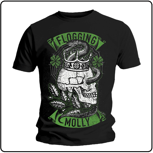 Flogging Molly - Snake Skull (Black)