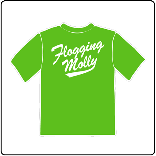 Flogging Molly - Kelly Script Logo