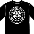 Flogging Molly : B/W Classic Shamrock Circle