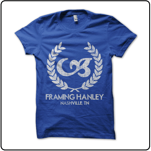 Framing Hanley - Distressed Wreath (Blue)