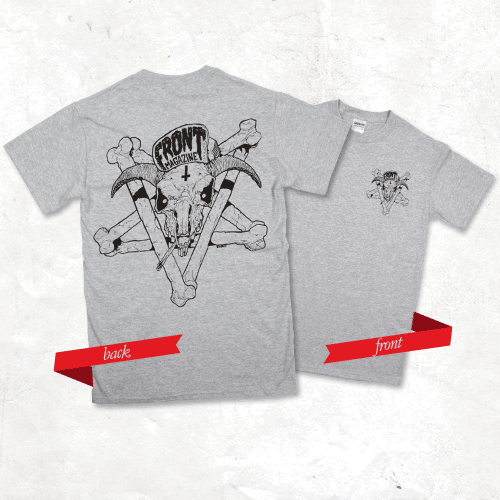 Front Magazine - Pentagram T-shirt (Black on Grey)