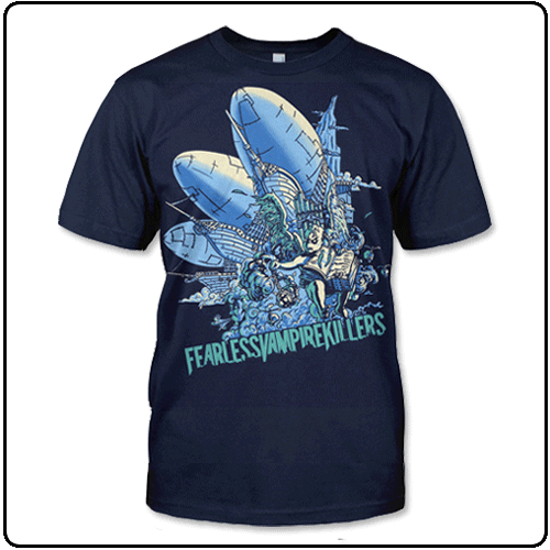 Fearless Vampire Killers - Dirigibles (Navy T-Shirt)