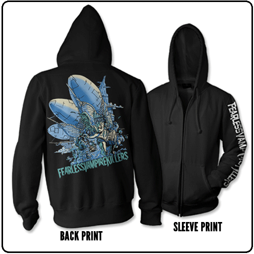 Fearless Vampire Killers - Dirigibles (Black - Zipped Hoodie)