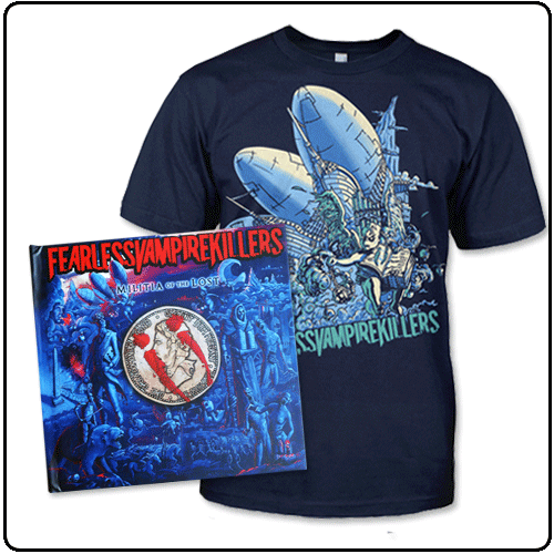 Fearless Vampire Killers - Dirigibles T Shirt & Deluxe CD Bundle - Save £5.00