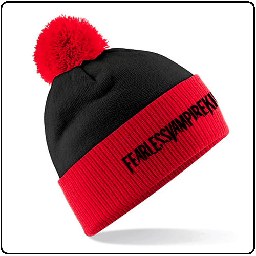 Fearless Vampire Killers - Militia - Bobble Hat (Red + Black)