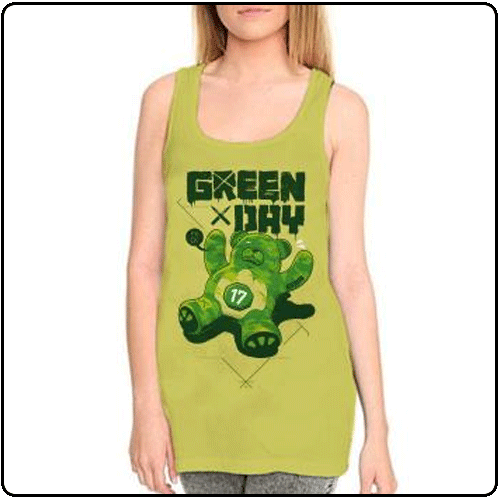 Green Day - Bear Tank Top - Limited Edition (Girls)