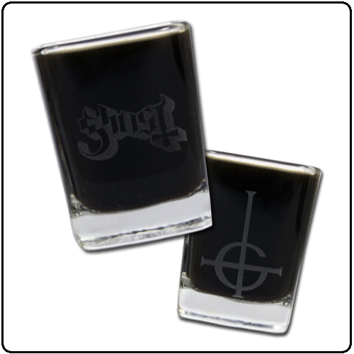Ghost - Shot Glass (Etched Clear Glass)