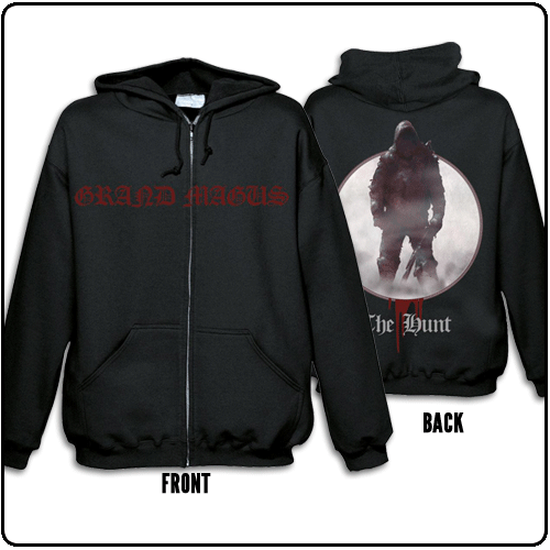 Grand Magus - The Hunt - Black (Zipped Hoodie)