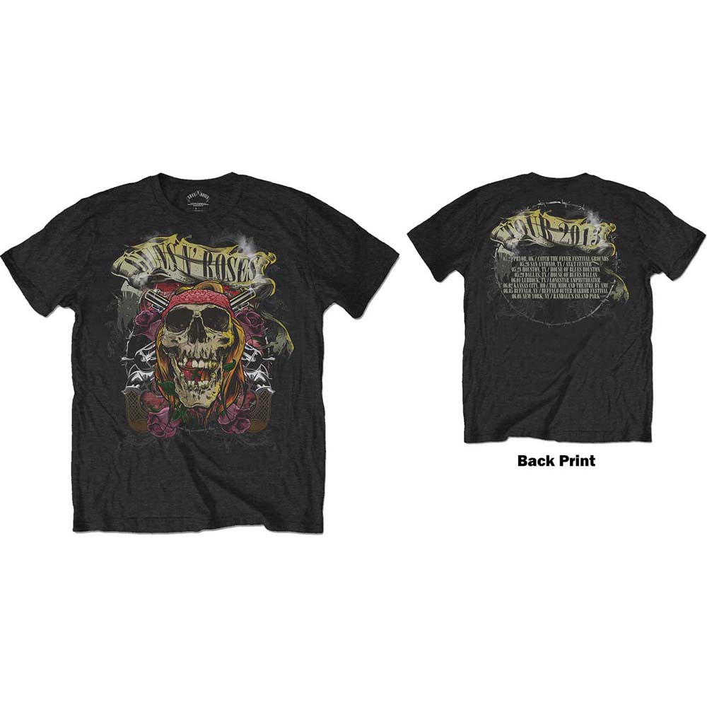 Guns N Roses Distressed Skull T-Shirt