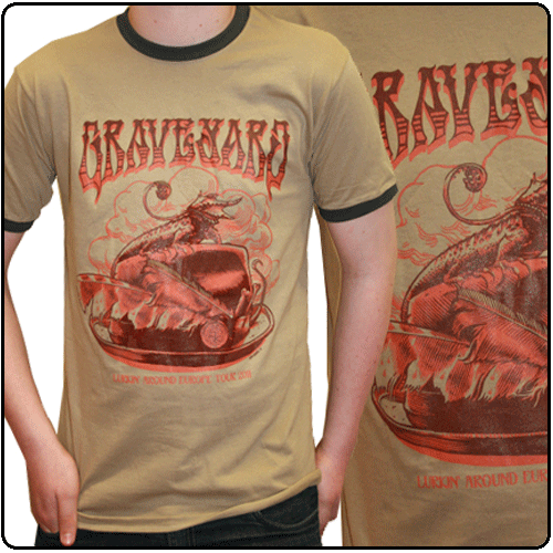 Graveyard - Lizard Hat Ringer (Beige)