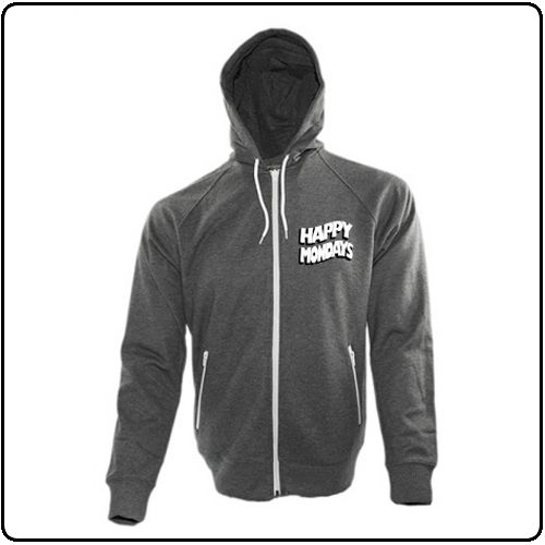 Happy Mondays - Wave Logo - Grey (zipped)