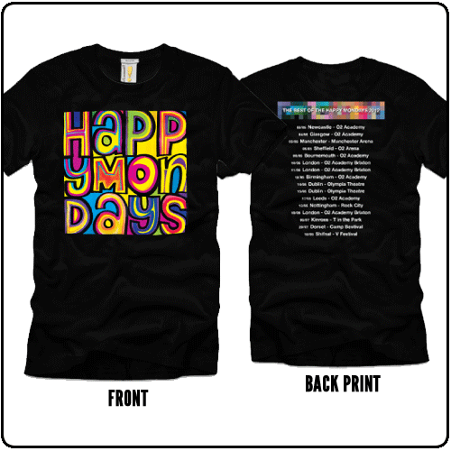 Happy Mondays - Tour (Black)