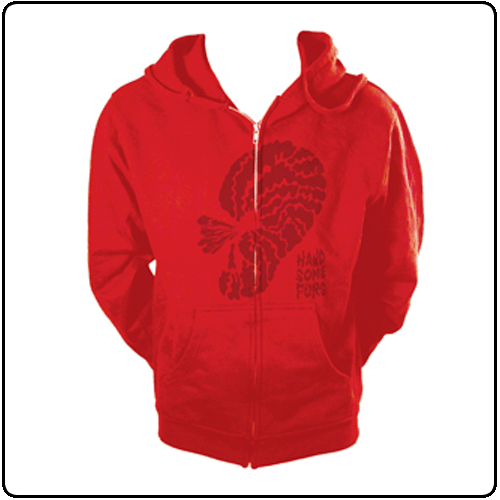 Handsome Furs - Organic Zip Up Red