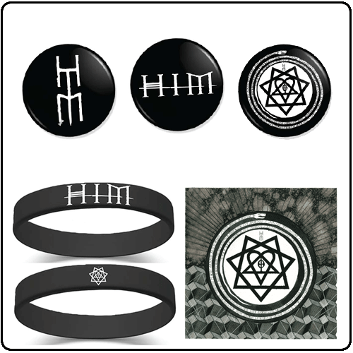HIM - CD Wristband Badge Bundle