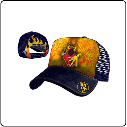 Insane Clown Posse - Navy & Orange Flames Truck Cap