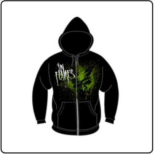In Flames - Green Jester Splatter (Zip)