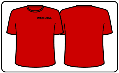 Infadels - Logo (Cardinal Red)