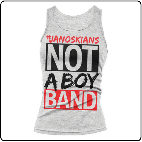 Janoskians - Heather Grey Black and Red Logo