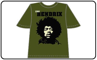 Jimi Hendrix - Green Close Up