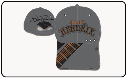Jimi Hendrix - Grey Adj Cap