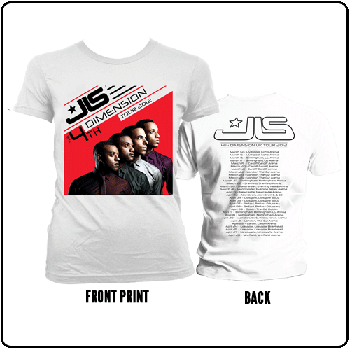 JLS - Fourth Dimension Tour 2012 - Heads (Dates On Back)