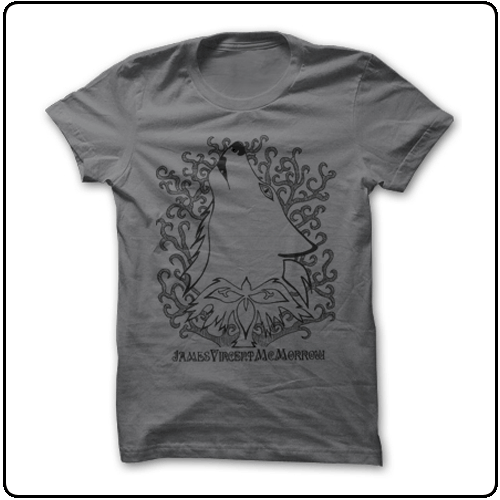 James McMorrow - Wolf Design-Charcoal, Black Print