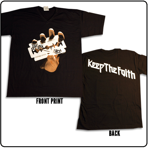 Judas Priest - British Steel - Keep The Faith (V-Neck)