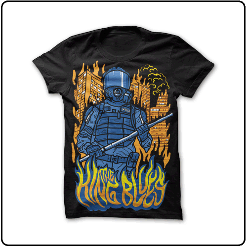 The King Blues - Riot Police (Black)