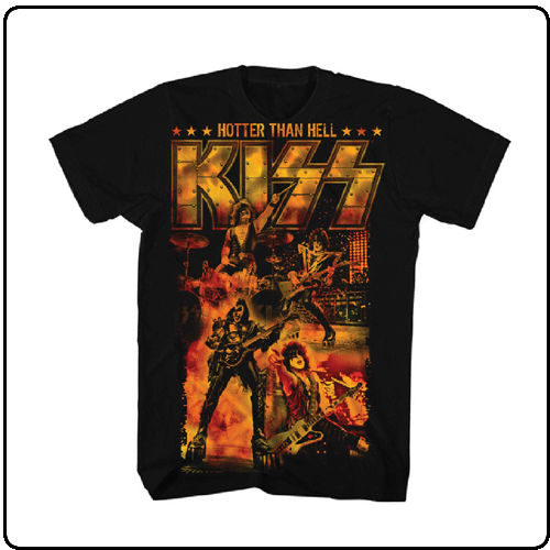 Kiss - Black Hotter Than Hell (XXL Only)
