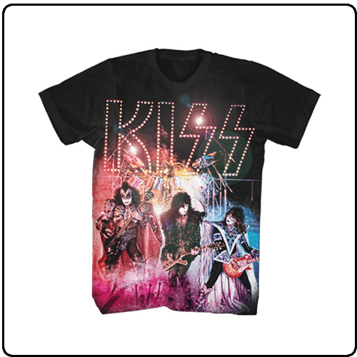 Kiss - Black Live Fireworks Group Photo