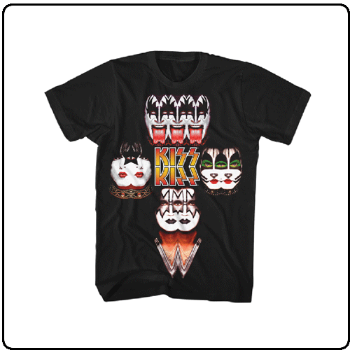 Kiss - Black Mirrored Image