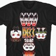 Kiss : Black Mirrored Image (XXL Only)