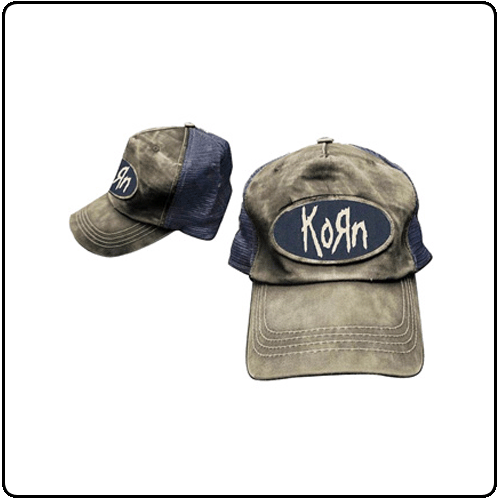 Korn - Dyed Brown Navy Washed Truck Cap