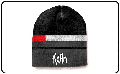 Korn - Black - Red - Grey Striped