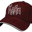 Korn : Applique Maroon S/M Flex Cap