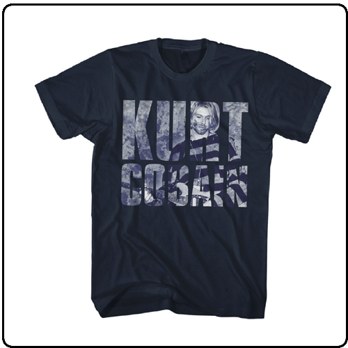 Kurt Cobain - Navy Photo Logo