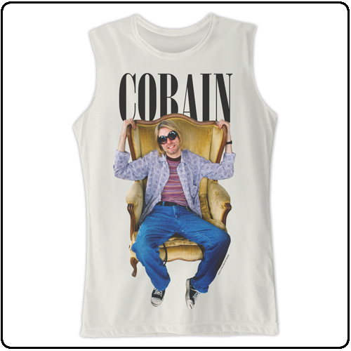 Kurt Cobain - Sitting Chair Photo