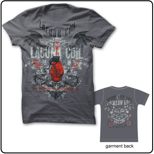 Lacuna Coil - Batwings (Ringspun Cotton Grey)