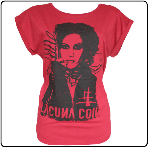 Lacuna Coil - Cristina Girly Tunic (Cranberry)