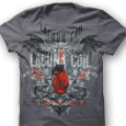 Lacuna Coil : Batwings (Ringspun Cotton Grey)