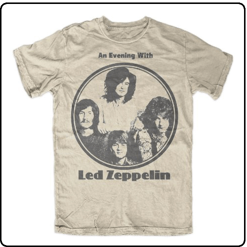 Led Zeppelin - Natural Evening with Circle Logo (XXL Only)