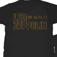 Led Zeppelin : Square Gold Symbols