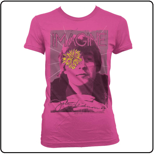 John Lennon - Flower Imagine - Fuschia (Girls)