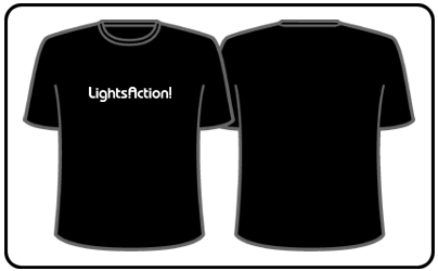 Lights Action! - Logo (Black)