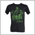 Band Drawing (Black / Green) (T-Shirt)