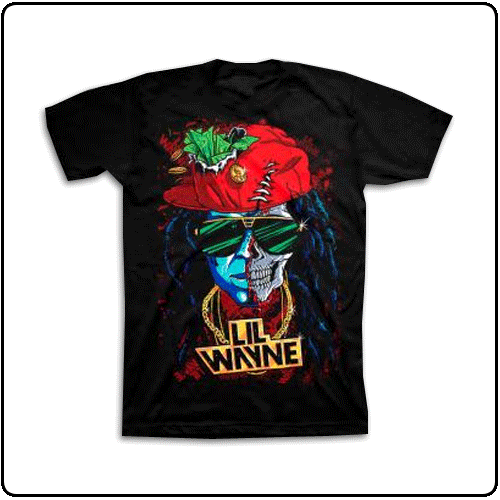 Lil Wayne - Half Skull (Black)